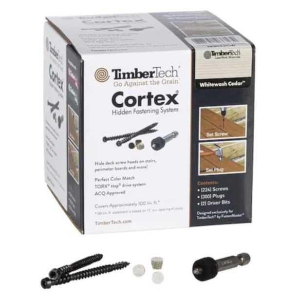 TimberTech CTX100LCWC Cortex Screws For PRO and EDGE Whitewash Cedar 100 linear ft