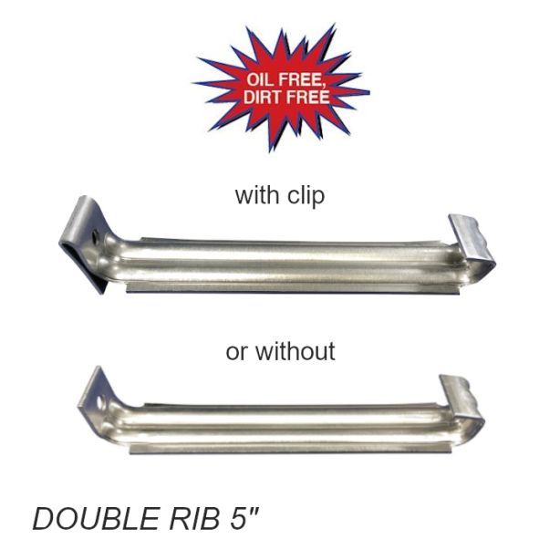 US Aluminum Double Rib Hanger 5"