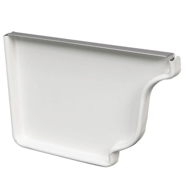 US Aluminum 6L80WHITE End Caps Left 6" 80 White 50ct