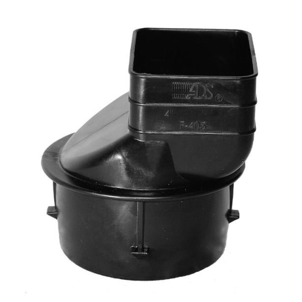 US Aluminum DTA4 Plastic Tile Adapter 3"x4"-4"