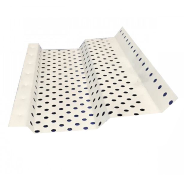 US Aluminum 6SF10SDWHT Shur Flo Step Down Gutter Protection White 6"x10' 10 cartons of 25 pieces (2,500ft)