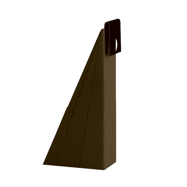 US Aluminum GW6ROYALBROWN Gutter Wedge 6" Royal Brown 100ct