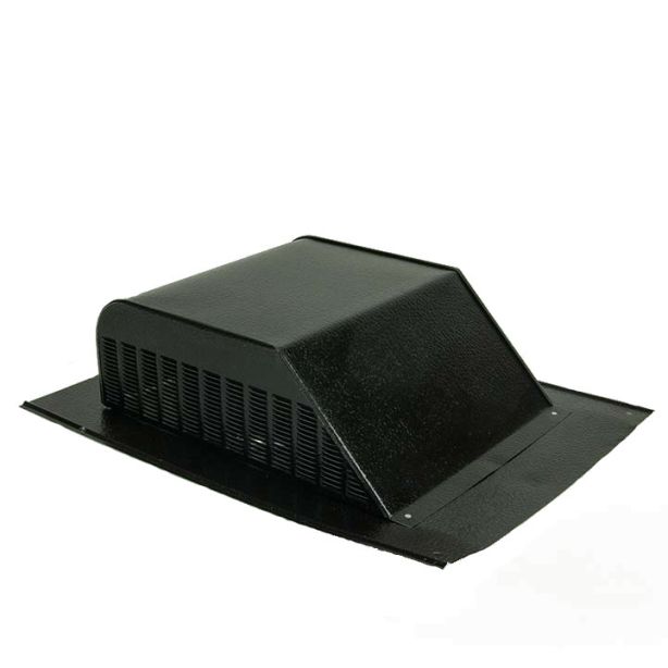 GAF Master Flow Roof Louver Aluminum Slant Back Black