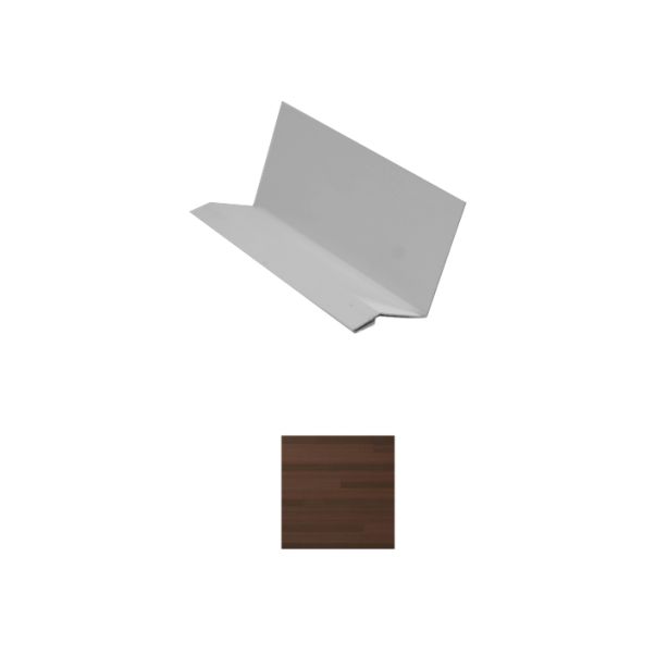 Vesta Steel Siding Drip Cap HD3 Woodgrain Autumn Thistle 10'