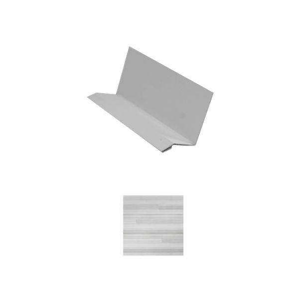 Vesta Steel Siding Drip Cap HD3 Woodgrain Sand Dollar 10'
