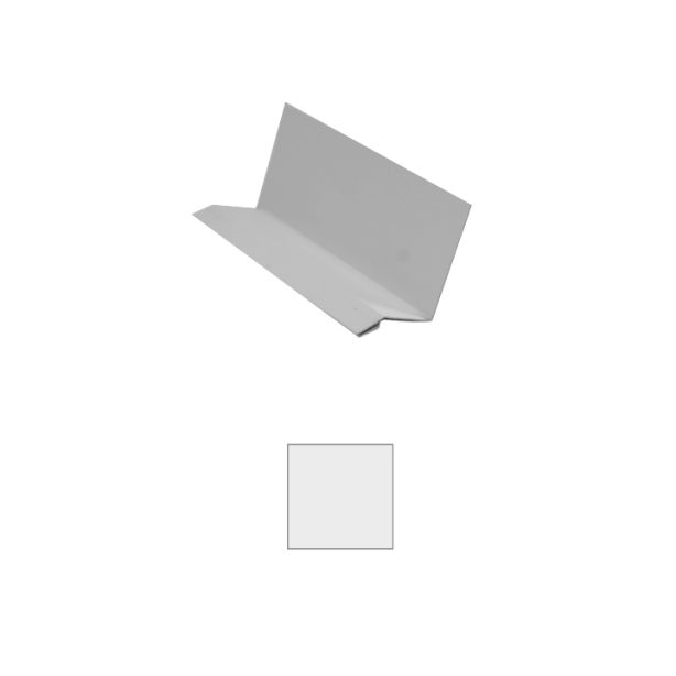 Vesta Steel Siding Drip Cap Solid White 10'