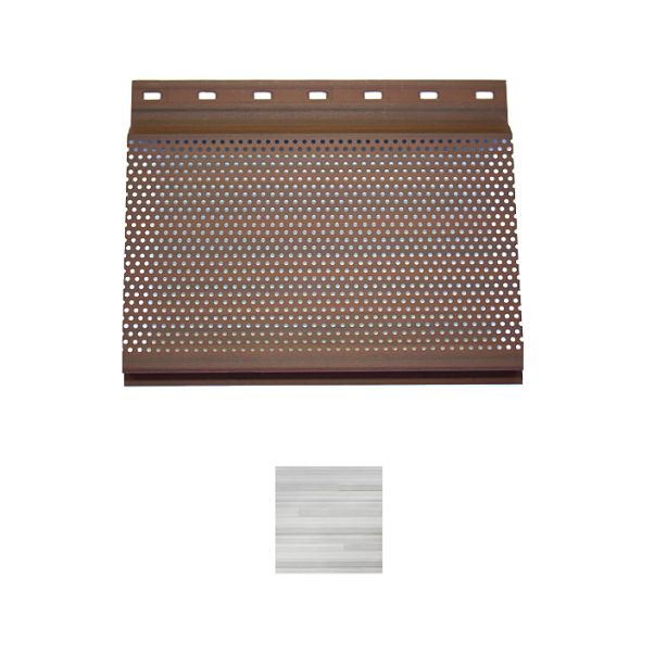 Vesta Steel Siding Full Vent Plank Soffit HD3 Woodgrain Sand Dollar 5"x8' 15/carton