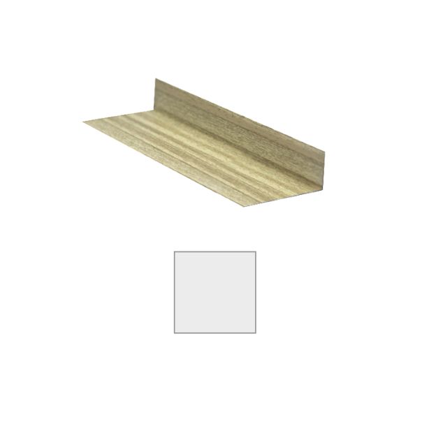 Vesta Steel Siding L Flashing Solid White 10'