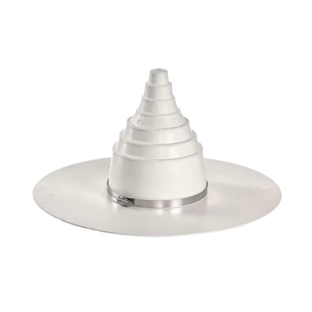Everguard 7710920NC TPO Self Adhered Pipe Boot 1"-6" White 1 piece