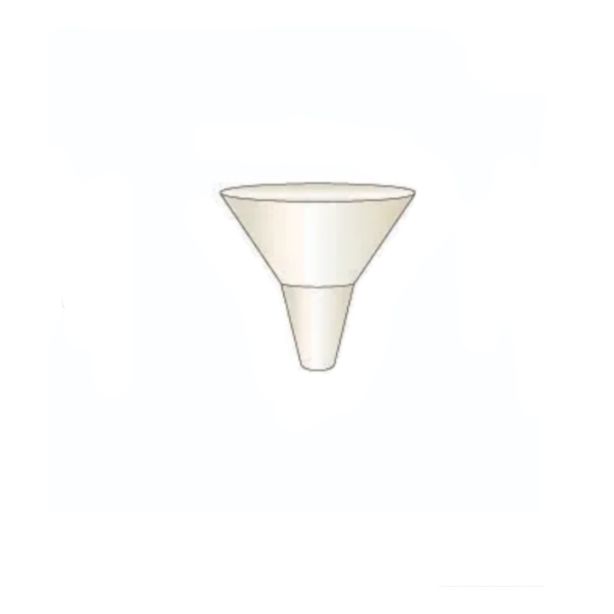 Quality Aluminum 6FUNW130 Funnel Low Gloss White 3"x4"