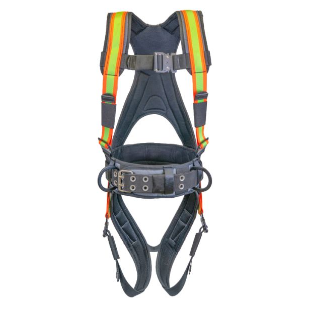 Super Anchor 6101-GHL Deluxe Harness No Bags Hi-Viz Large
