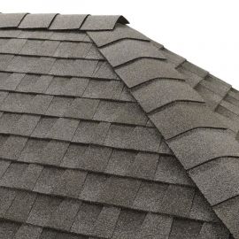 GAF Timbertex 0840552 Ridge Cap Shingles 20 linear ft Pewter Gray