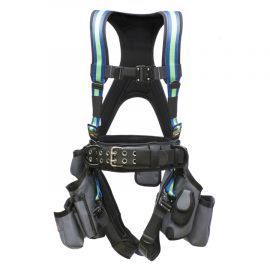 bag付きハーネス Super Anchor 6151-GBX Deluxe Tool Bag Harness Blue Green X-Large