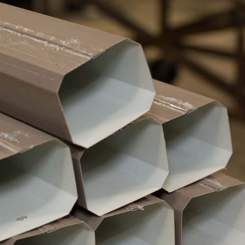 Sheet metal downspout products