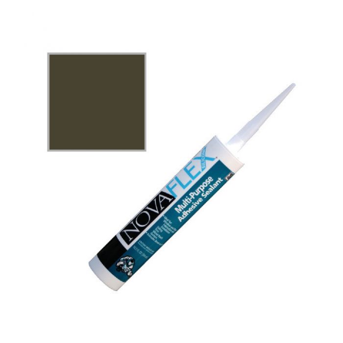 Nova Flex Multi Purpose Silicone Caulk 10oz Dark Bronze MX0120