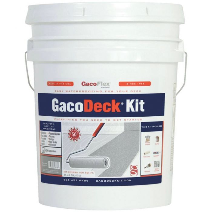 Gaco Deck Kit Pewter with Filler 3.5 Gallon