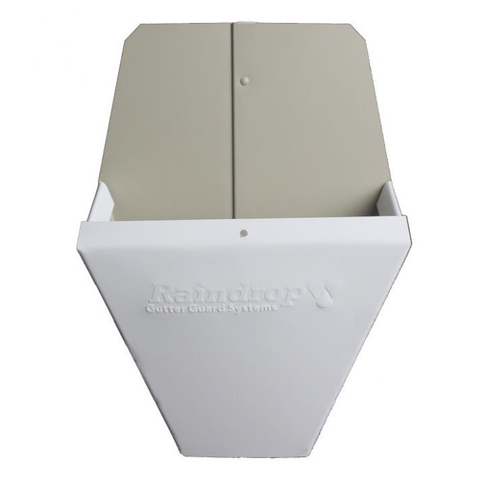 RAINDROP WMHB5K Wide Mouth Outlet for 5" K Gutters 3.25''x5.5'' White