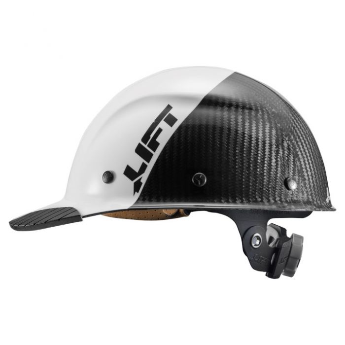 white carbon fiber hard hat