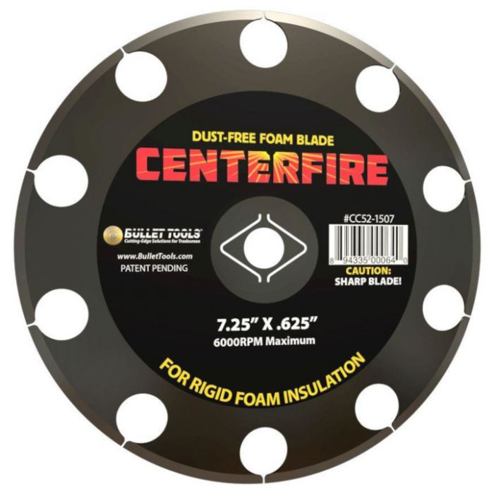 Bullet Tools CenterFire Circular Saw Insulation Blade 7.25"